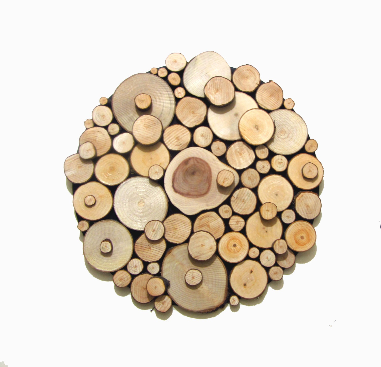 Tree slice Art Rustic Tree slices sculpture Abstract 3d Art wall hanging woodland decor Woods Natural wood Tree bark circular art