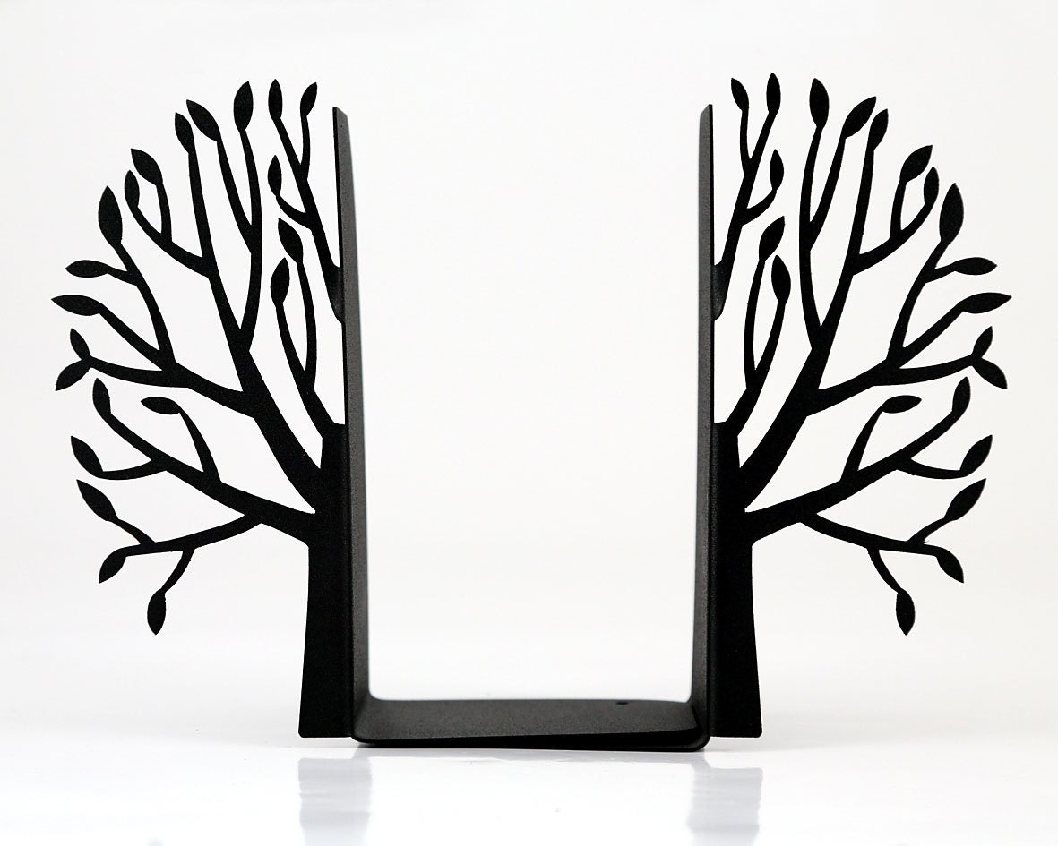 Bookends - Spring - laser cut for precision these metal bookends will hold your favorite books