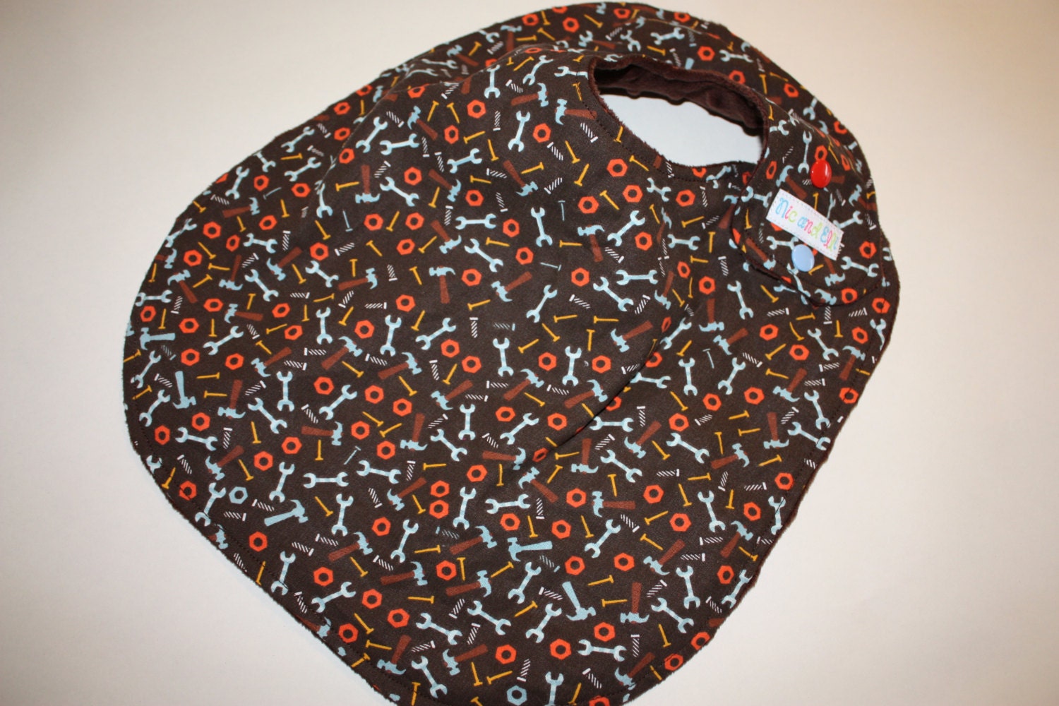 BIG Baby to Toddler Bib Working With Tools