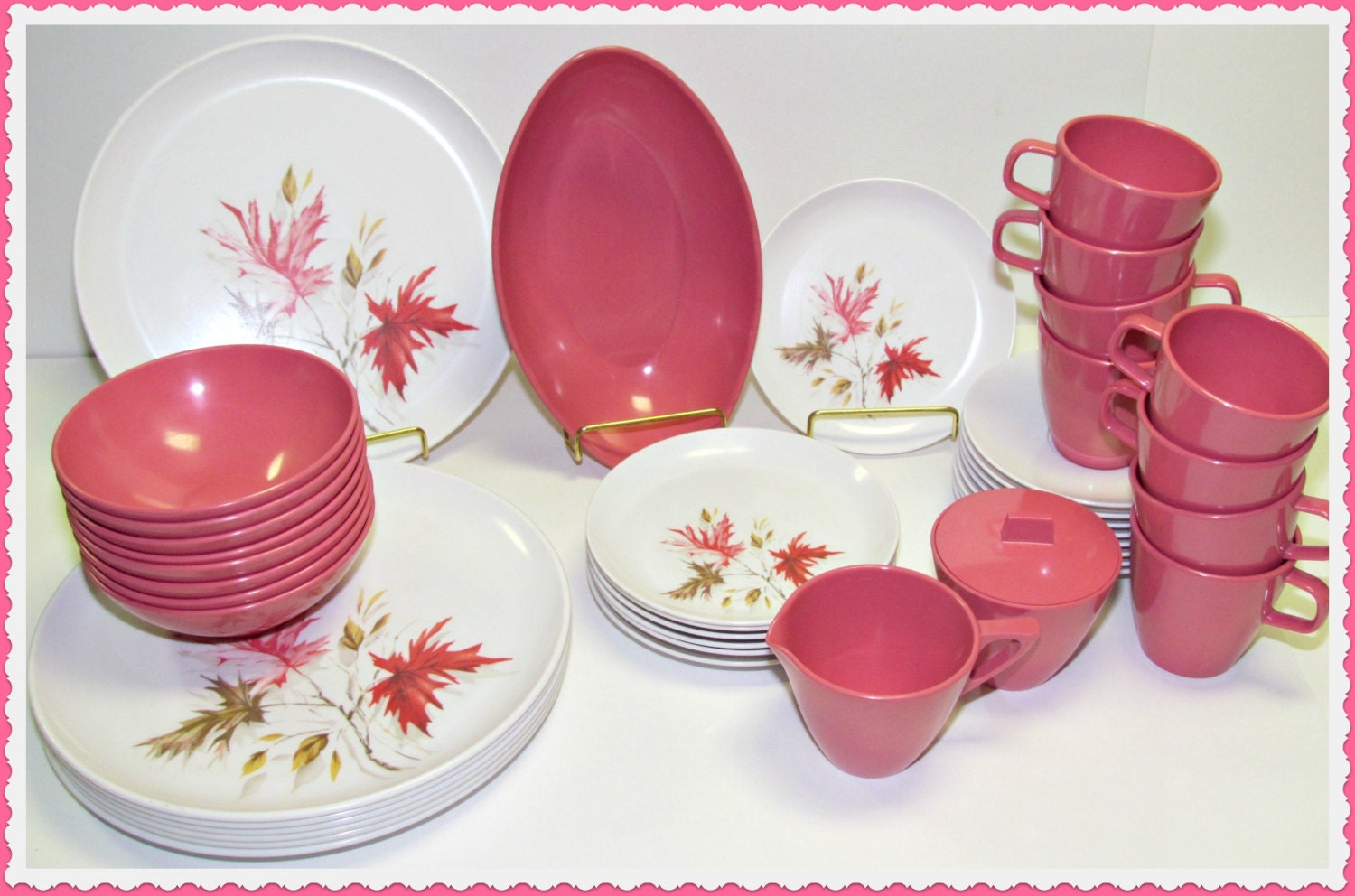 Vintage Stetson & Sun Valley Melmac Dinnerware Set