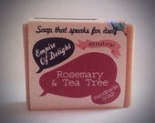 Rosemary and Tea Tree natural soap with French clays
