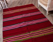 Vintage Hand Woven Rug Runner, Turkish Traditional Rug Runner, Pure Organic Wool Rug Runner, Oriental Rug Runner