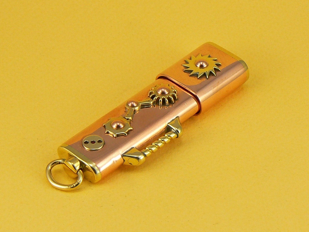 16 GB steampunk USB flash memory