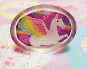 Unicorn/Pegasus Resin Ring w/ Adjustable Band