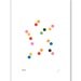 Apart - Medium - Blue, Green, Pink, Yellow Dot Art Print
