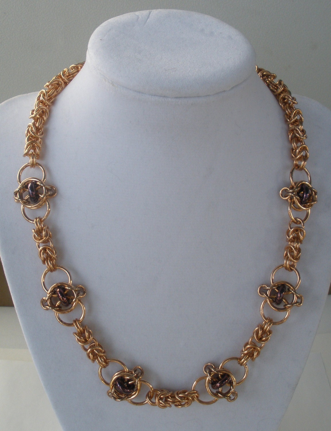 Bronze Byzantine w/Celtic Links Necklace