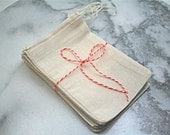 Muslin favor bags, 4x6. Set of 25. Unprinted natural cotton drawstring bags. DIY wedding favor bags.