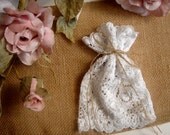 100  Favor Bags,  Lace Favor Bags,