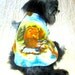 Fleece Outfit for Little Dogs - Rust, Blue, Lime & Dark Green Bear and Moose Print - Made to Order