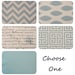 Throw pillow cover 16" x 16" Smokey Blue you choose fabric chevron ikat village blue cushion covers
