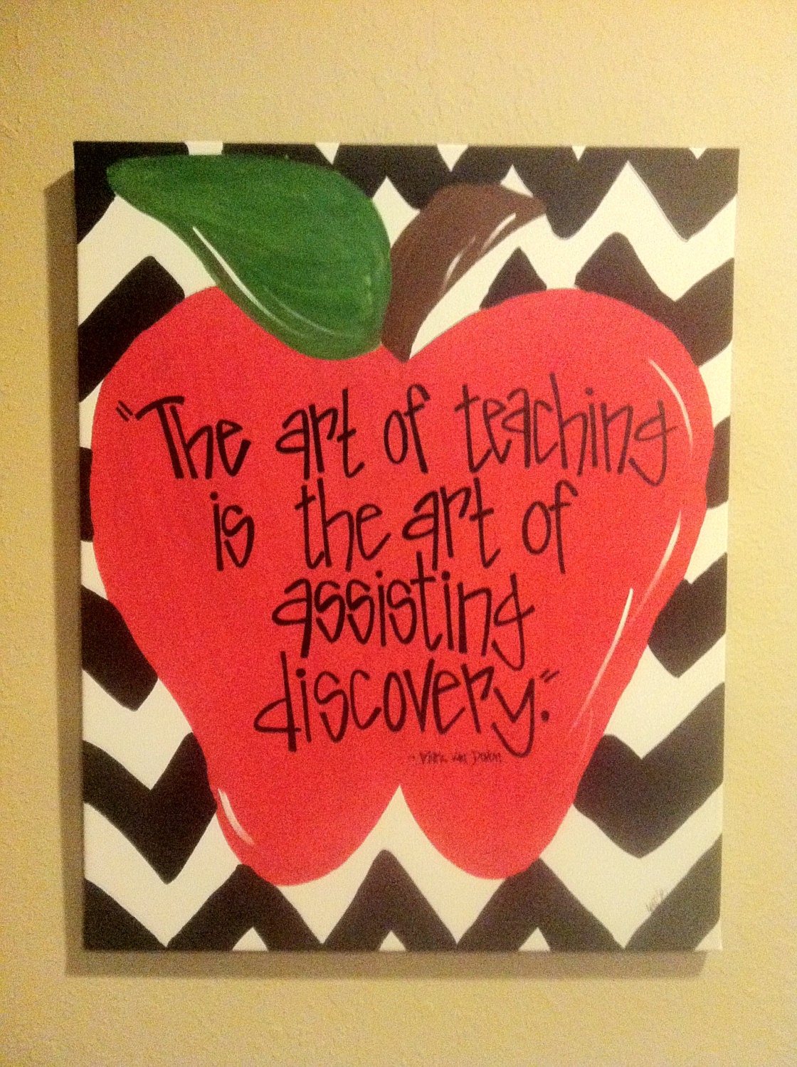 Chevron Apple Canvas