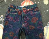 Vintage Floral Palmetto high waist jeans