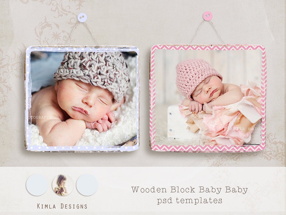 INSTANT DOWNLOAD Wooden Blocks Baby Baby, psd templates