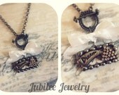 Rhinestone dream chevron soldered arrow pendant necklace