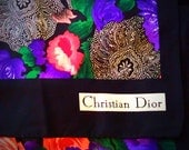 Vintage Silk Christian Dior Scarf