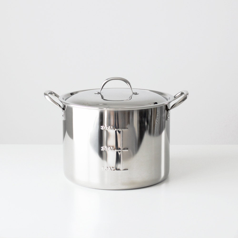 16 Quart Stainless Beer Brewing Pot with Cover