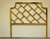 Brass Chinese Chippendale Full Headboard