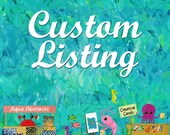 CUSTOM PAINTING 18 x 24 Abstract Acrylic Bright Beautiful Colors, Choose a Design, Convo Your Ideas, Perfect Wedding Christmas Birthday Gift