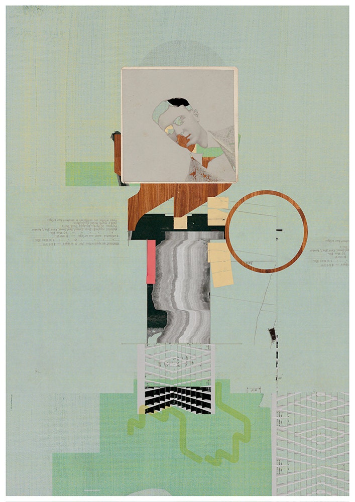 Abstract collage, Abstract composition 58