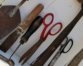 Vintage Tools Collection Rustic Rusty Grunge Metal Industrial