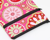 Pink iPad 2 sleeve, Nexus 10 cover, Kindle Fire HD 8.9 bag, iPad 4 case for women - pink and lime floral paisley