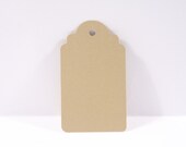 50 Gold Shimmer/Metallic Scalloped Top Wishing Tree Tags/Gift Tags/Hang Tags