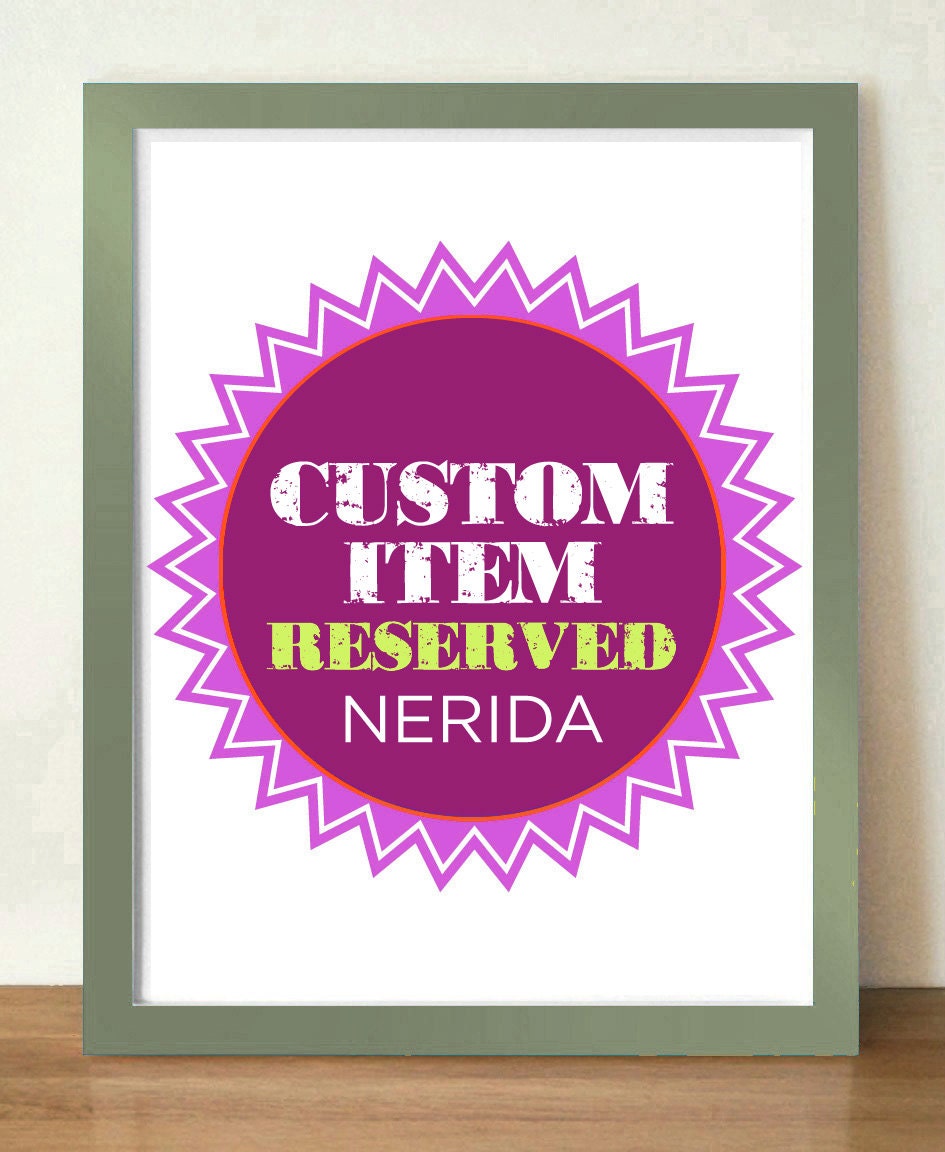 Custom listing for Nerida, Selection of A3 and A4 prints