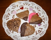 Valentine's Day Peanut Butter Dog Biscuit w/Carob & Vanilla Yogurt Icing