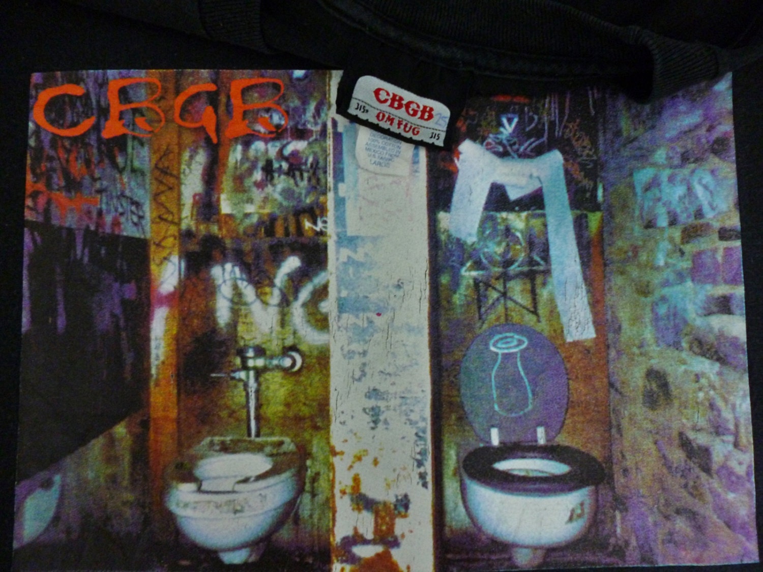 Rare CBGB Om fug Underground rock punk hardcore t-shirt