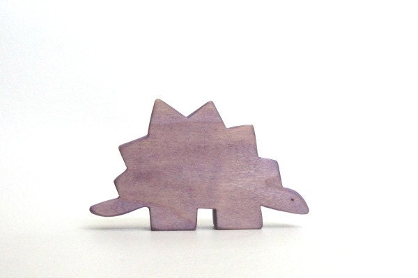 Stegosaurus Toy - Wooden Dinosaur Toy -  Wooden Stegosaurus