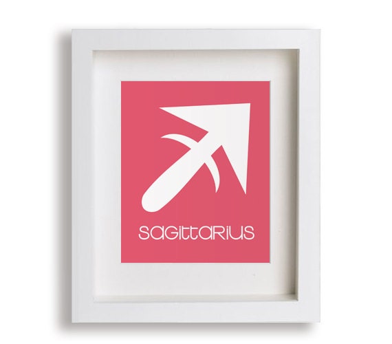 Baby's First Art Print - Sagittarius 8x10 - Children Decor, Nursery Wall Art, Wall Art, Playroom Decor, Zodiac, Astrology, Horoscope