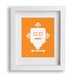 Baby's First Art Print - Robot (iv) 8x10 - Children Decor, Children, Baby's Nursery, Nursery Decor, Geek, Nerd, Wall Art, Playroom Decor
