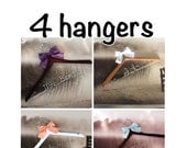 20% OFF SALE 10 Percent off Sale/Set of 4 custom wedding hangers/ bridal party gifts / wedding party / photo prop /name hanger/ you design