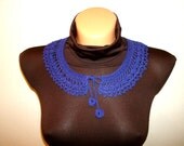 Crochet Peter Pan COLLAR Lace navy necklace Summer fashion