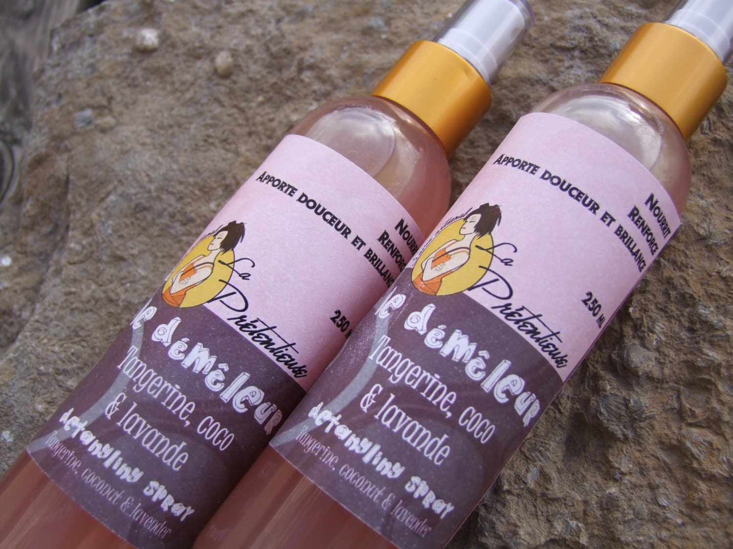 All natural untangling Tangerine coconut lavender spray 250 ml wonderfully efficient - little girls'mother salvation