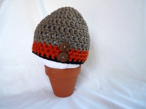 Toddler Boy Hat, Winter Hat, Crochet Baby Boy Hat