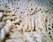 56'' x 96'' Ivory Merino Throw