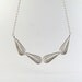 Sterling Silver Drop Necklace. Handmade Filigree.