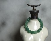 Large Green Aventurine stone bracelet. BRAC-005