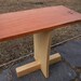Cherry side table with inlay