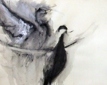 Icarus Study - Original Drawing Lg