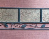 Picture Frame Collage with Phrase 'FAMILY- Because Two People Fell In Love' / Blue Wall Hanging / 2 Feet Long