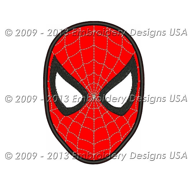 Spiderman Applique Machine Embroidery Design - Instant Download
