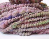 Dusky Rose Handspun Art Yarn, Coily Ply