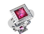 Pink sapphire ring, Diamond, White Gold, Halo, engagement ring, Pink, sapphire engagement, diamond halo, diamond engagement