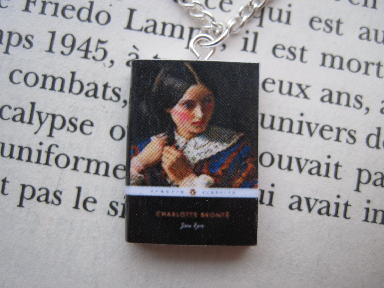 Jane Eyre Miniature Book Necklace