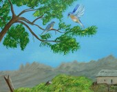 Art, Original Painting, Southwestern Landscape, Gift, Acrylic Painting, Painting on Canvas, Wall Hanging, Home Decor