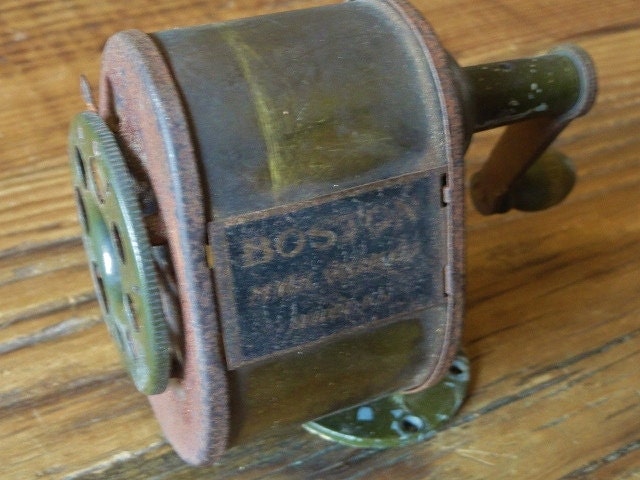 Vintage Pencil Sharpener, Boston, Mechanical, Office