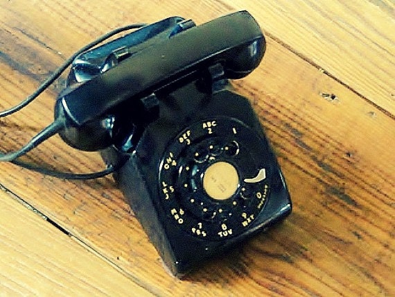 1954 Black Rotary Western Electric Collectible Telephone, All Matching Numbers