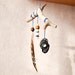 Unique Home Decor - Remembrance from the riverbank - Nursery Mobile with Natural Turkey Feather, Vintage Pendant, Pearls and Driftwood